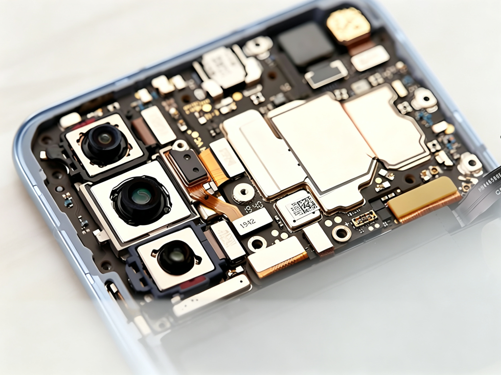 10-layer HDI PCB used in a smartphone motherboard and PCBA assembly