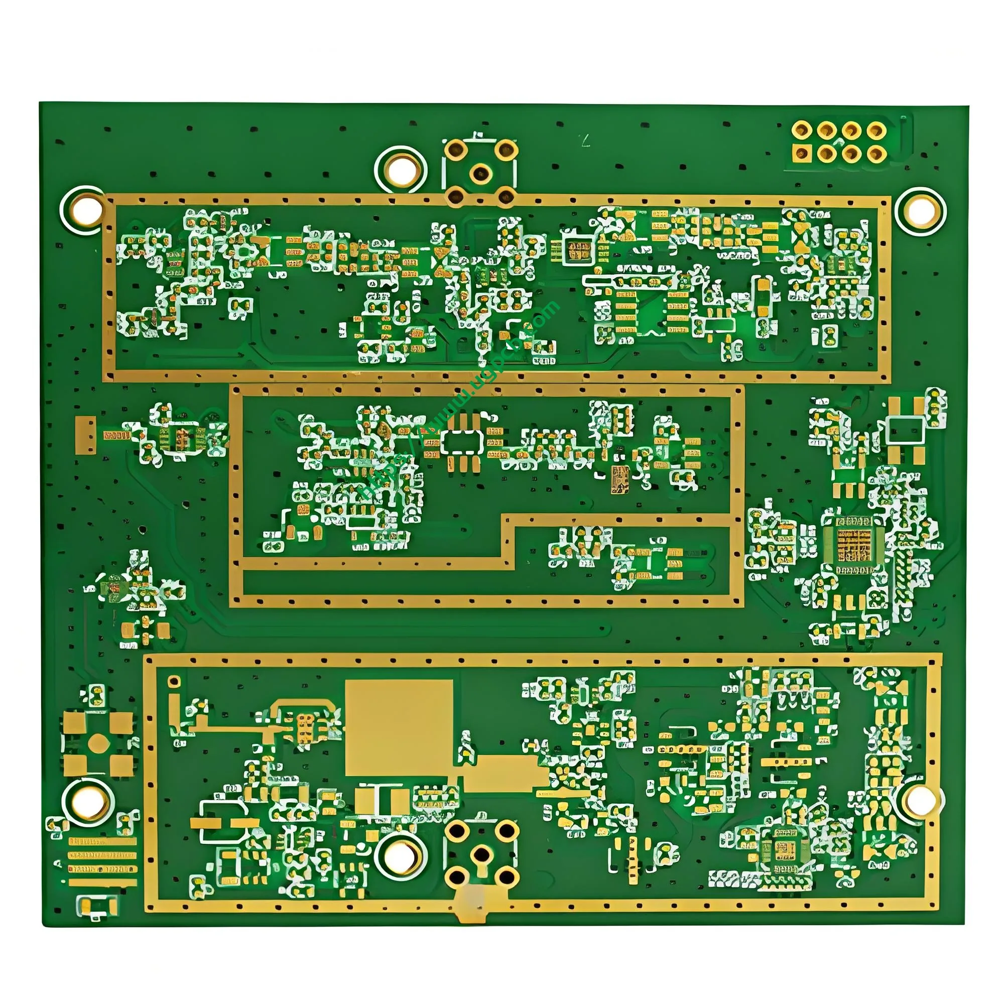 6-Layer Rogers + FR4 Hybrid Stacked High-Frequency PCB: The Balance of Performance and Cost for Communication Power Amplifiers