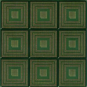 LGA package IC substrate