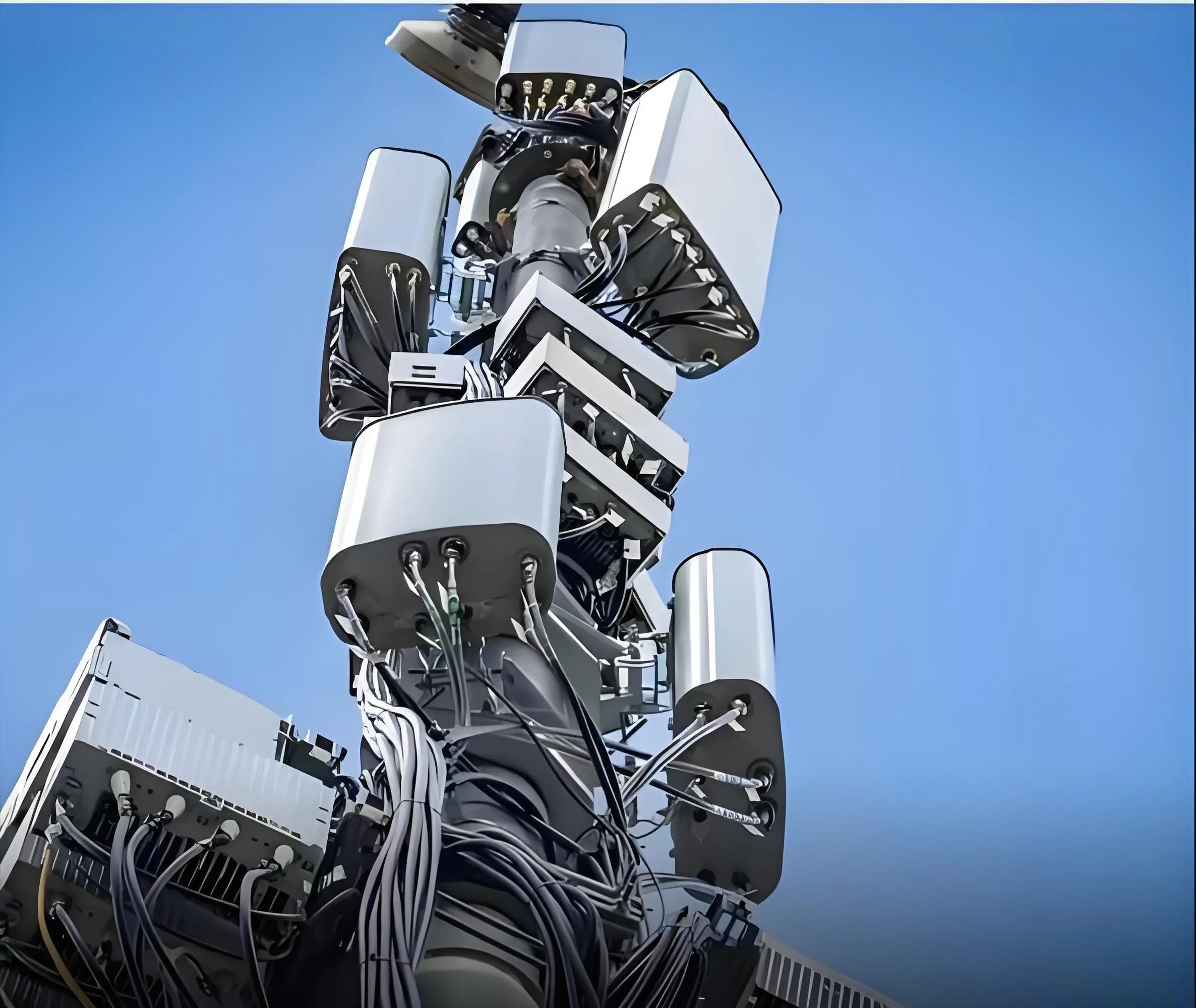 5G Massive MIMO antenna PCB manufactured with Rogers RO4725 laminate, primarily used in cellular communication infrastructure.