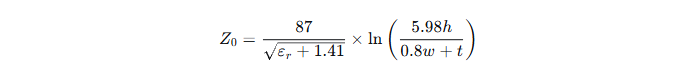 Microstrip Impedance Calculator for PCB Design