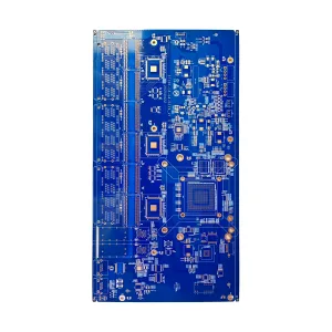 6-слойная голубая маска-маска с высокой плотностью | FR4 Immersion Gold Finish High-Density 6-Layer Blue Solder Mask PCB | FR4 Immersion Gold Finish