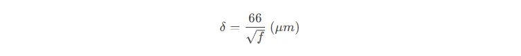 Skin Depth Calculation Formula