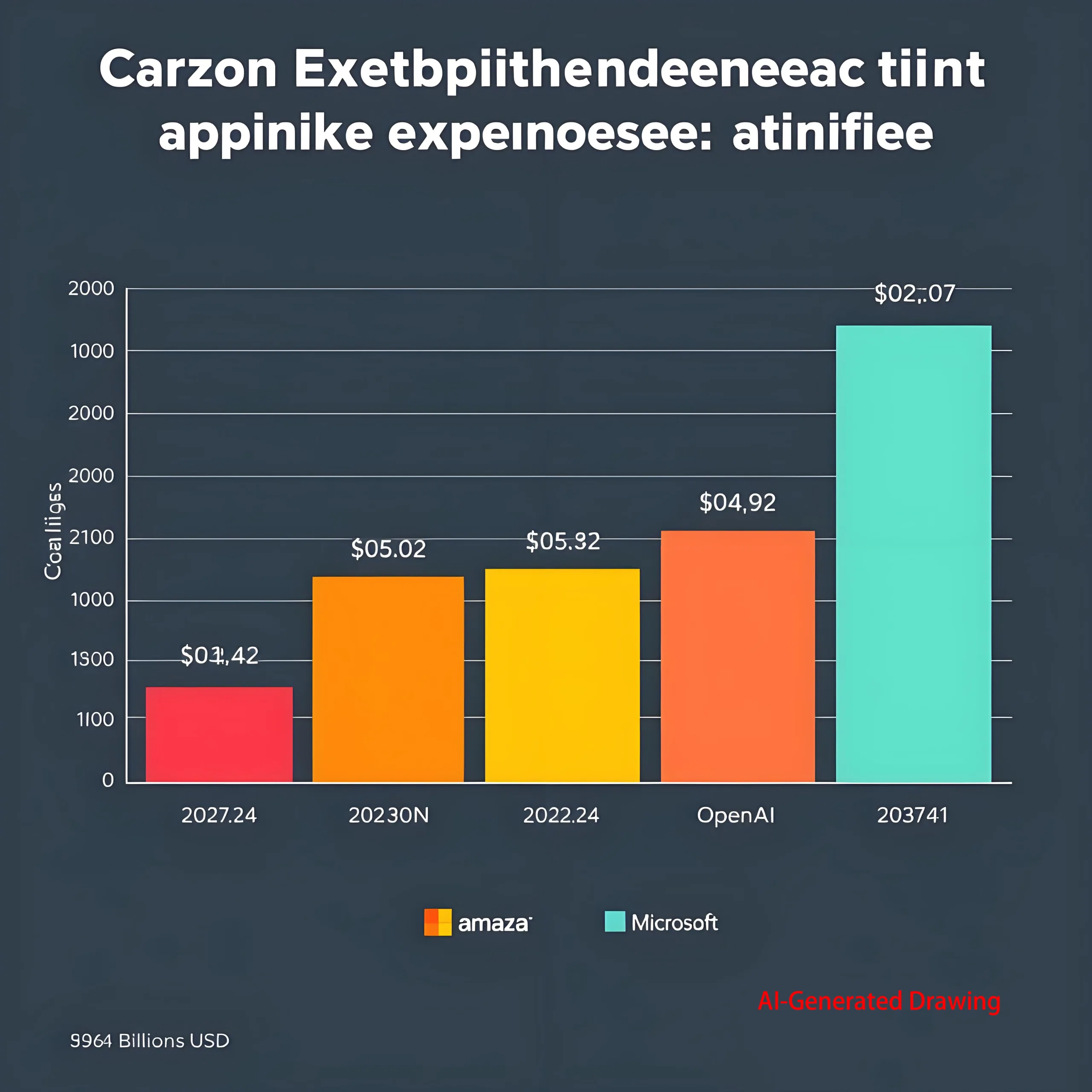 2024-2025 Global AI Capital Expenditure Comparison: Amazon, Google, Microsoft, Meta, OpenAI.