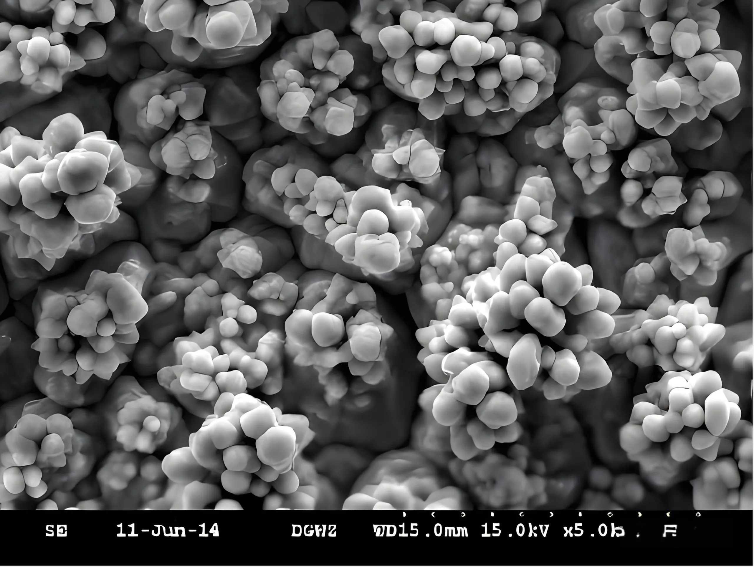 Grape-like Crystal Structure on Copper Foil Surface
