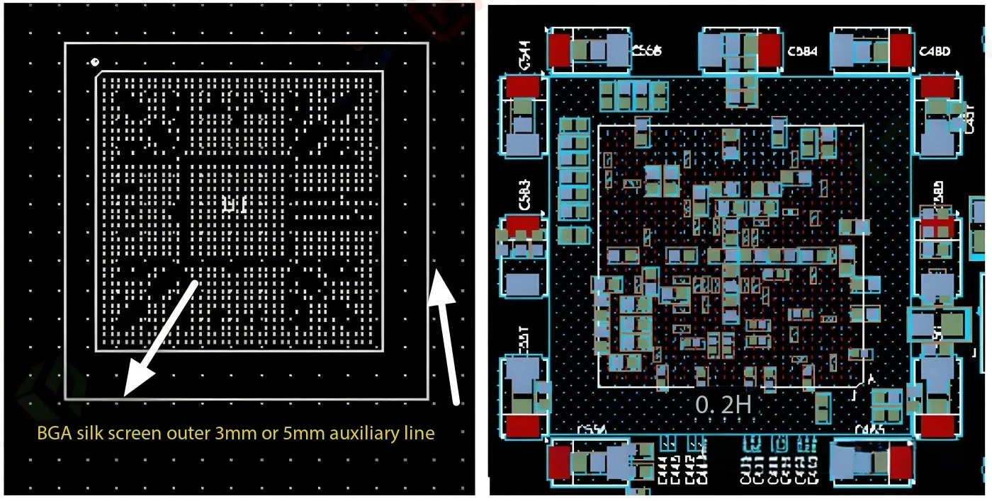 BGA silkscreen design guidelines