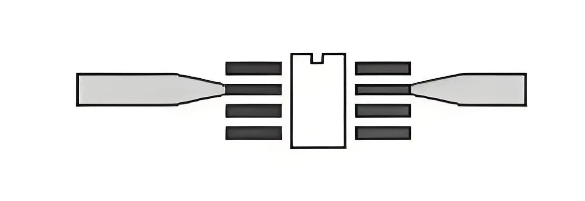 PCB impedance matching with tapered line design for RF circuits 