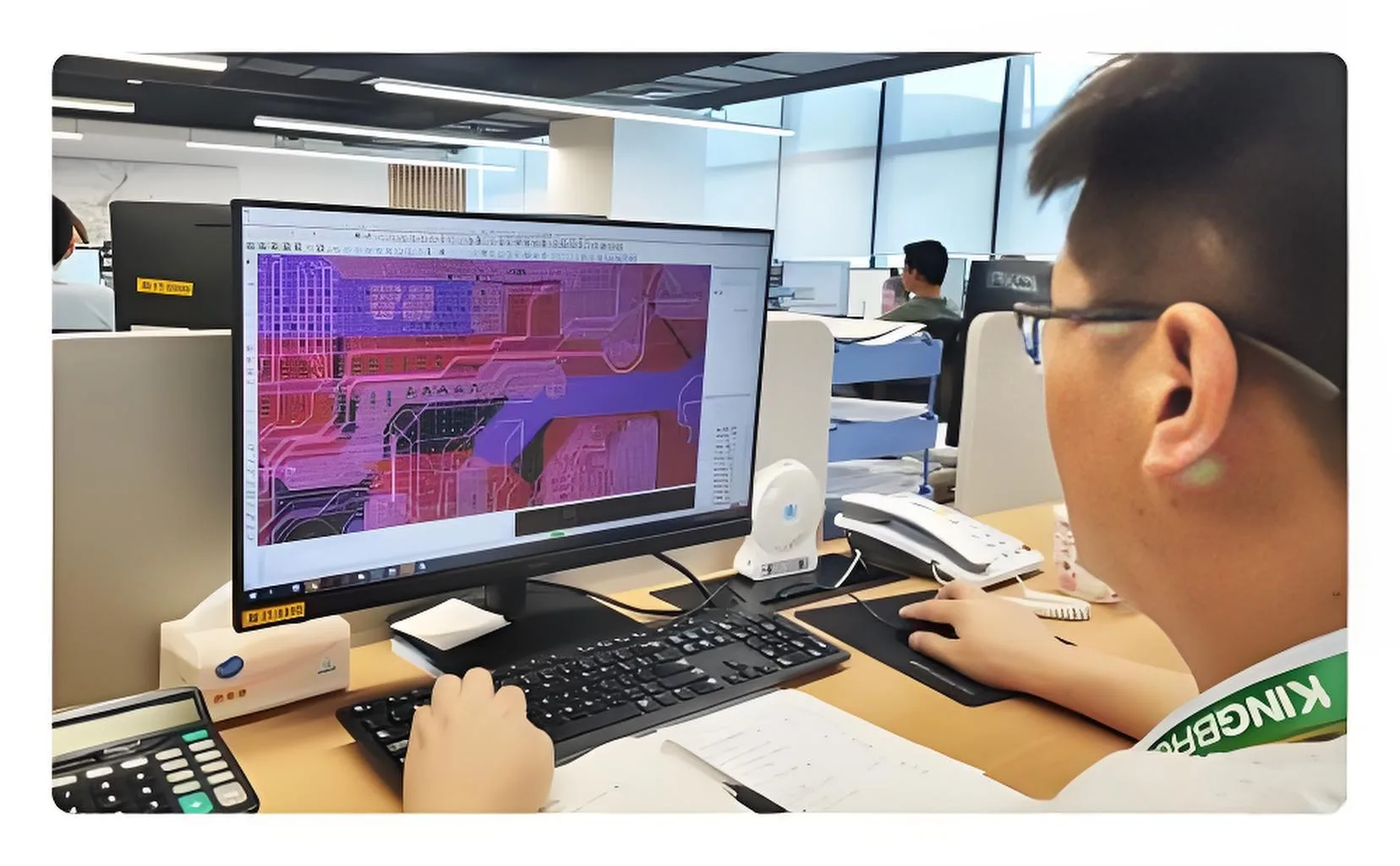 전문 PCB 설계 팀은 회로 보드 설계에 고급 소프트웨어를 활용합니다..