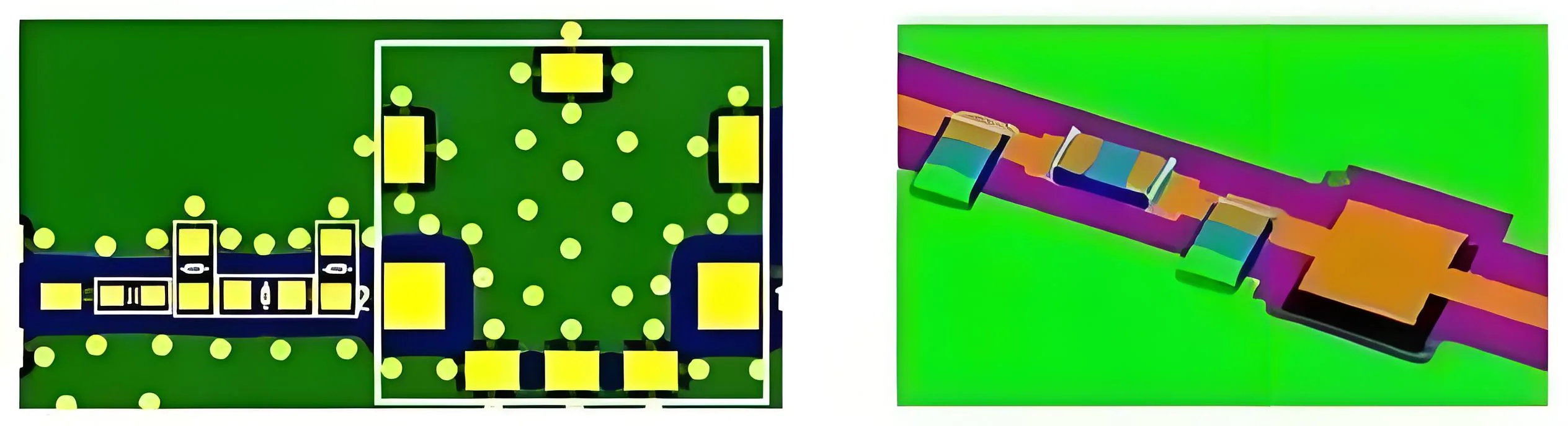 PCB pad design with ground plane cutout for improved impedance matching