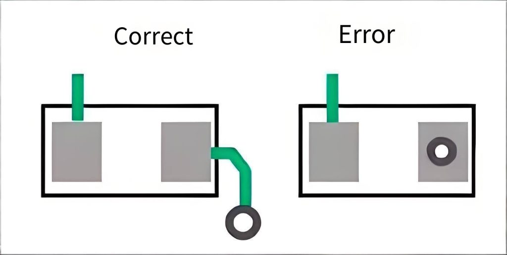 Avoid Placing Vias on Solder Pads