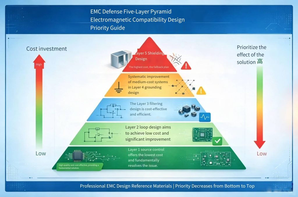 PCB EMC five-level priority design guide